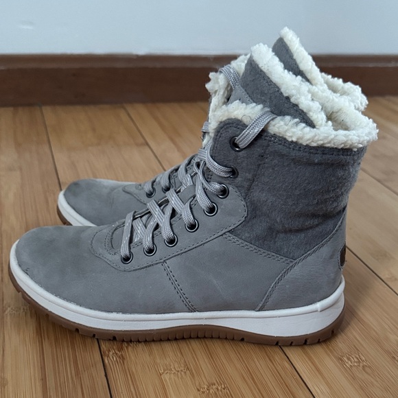 UGG Shoes - UGG Gray Winter Boots with Cozy Lining